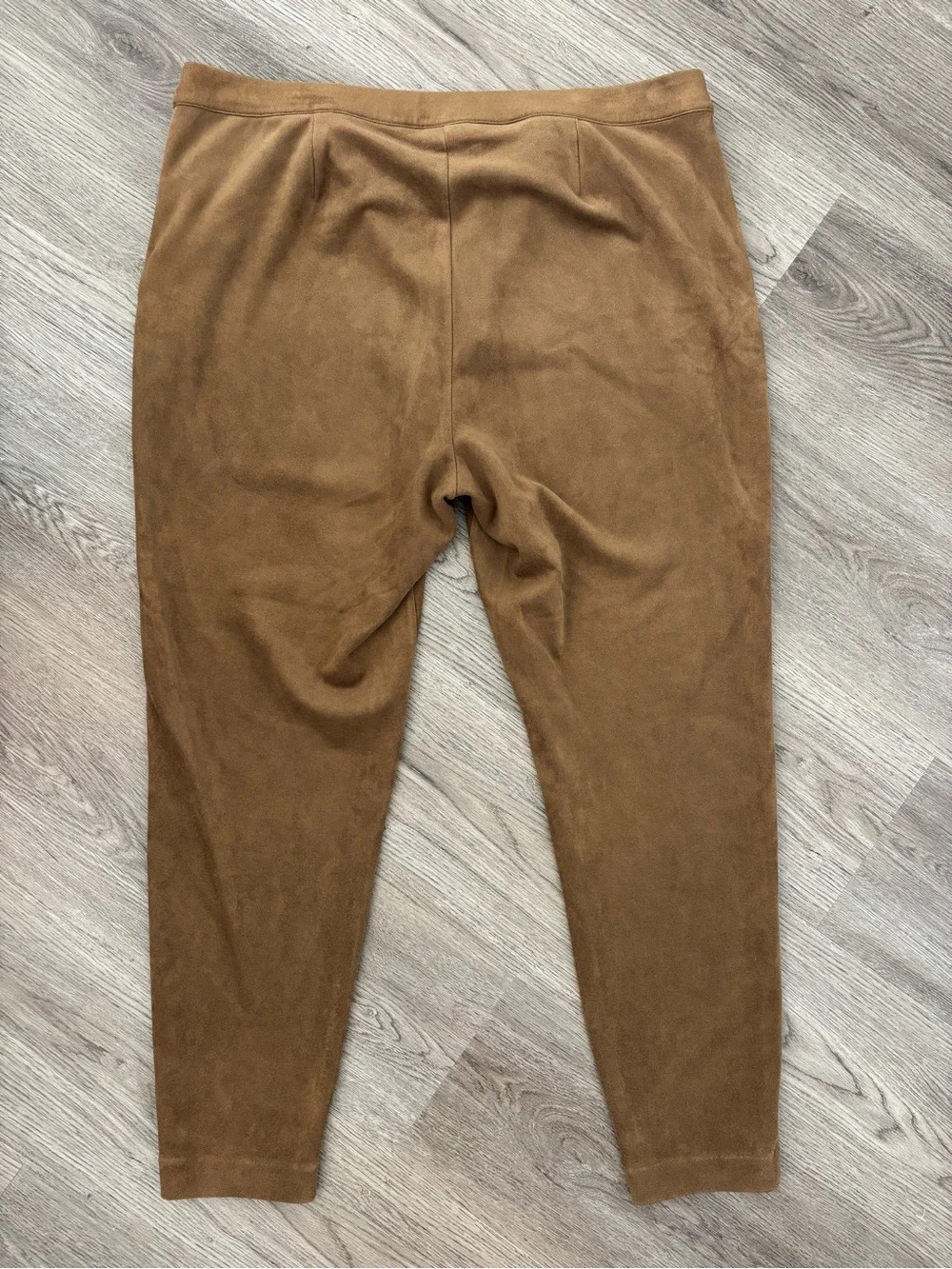 J. Jill Faux Suede Ankle Leggings Acorn Brown High Waist Pant